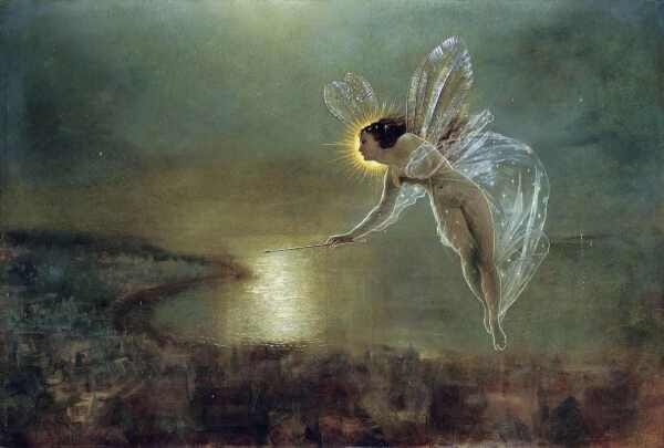Espírito da Noite - Grimshaw - Tela 50x74 Para Quadro - 1