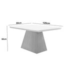 Ver imagem 3 de Mesa para Sala de Jantar Aida 120cm Em MDF e Vidro