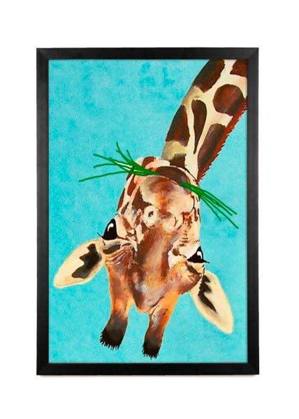 Quadro Giraffe AFFARI DECOR Moldura Lisa - 30x40cm - 1