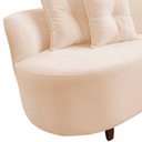 Ver imagem 6 de Namoradeira Sofá Feijão Suria Orgânica Couro Bege