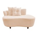 Ver imagem 3 de Namoradeira Sofá Feijão Suria Orgânica Couro Bege