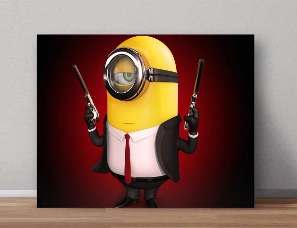 Quadros Decorativos Minions 0015 - Medidas: 50cm x 40cm - 2
