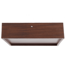 Ver imagem 3 de Kit 2 Plafons Quadrado Madeira 25x25 02 Luzes - Imbuia