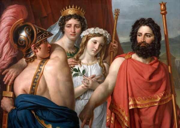 A Ira de Aquiles - David - Tela 60x84 Para Quadro - 1