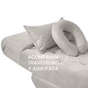 Ver imagem 3 de Maca com Mocho para Estética Facial Cílios e Sobrancelhas Veludo:veludo Bege Marfim