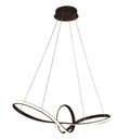 Ver imagem 1 de Pendente Moderno Marrom 76cm Led 45w 3 em 1 Bivolt Paris Luz