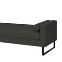 Ver imagem 2 de Recamier Berlim Base Metal 1,20m Linho Preto - Clique Decorações