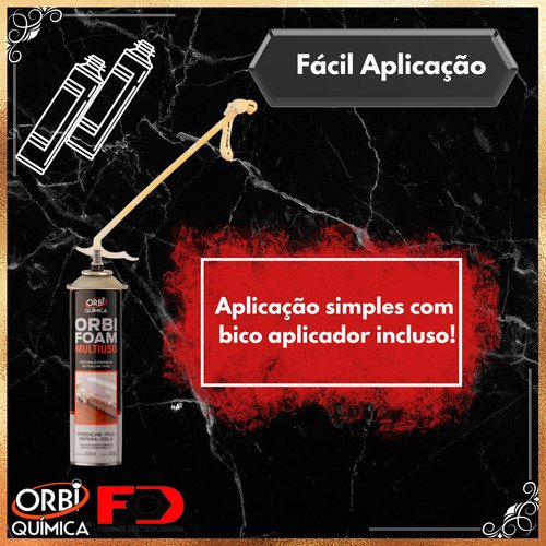 Espuma Expansiva Orbi Foam 500ml 320g Caixa com 7 Unidades - 6