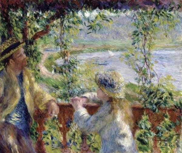 Perto do Lago - Renoir - Tela 50x59 Para Quadro - 1