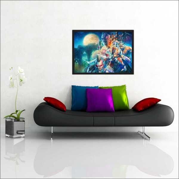 Quadro Game Jogos Tekken Com Moldura T03 - 1