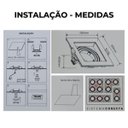 Ver imagem 2 de Spot Embutir Recuado Movel Conecta AR70 Quadrado Branco GU10