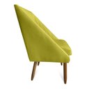 Ver imagem 4 de kit 04 Cadeiras Para Sala de Jantar Ana Pés Palito Suede Amarelo - D'Classe Decor