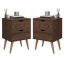 Ver imagem 1 de Kit 2 Mesas De Cabeceira Madri 2G Luxo Prado - Canela