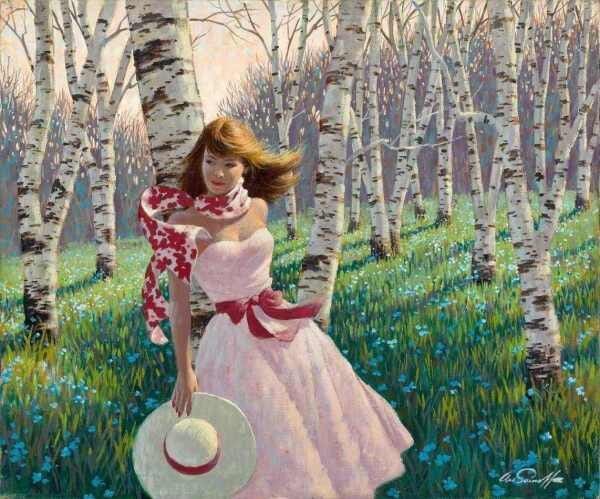 Dama da Primavera - Sarnoff - Tela 60x72 Para Quadro - 1