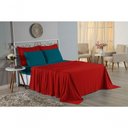 Ver imagem 4 de Jogo Cama King Nobre 4 Peças Lençol Elástico 30cm Altura 100% Algodão Vermelho Petróleo