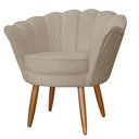 Ver imagem 4 de Poltrona Pétala Pés Palitos Sala Recepção Suede - S.a Móveis Estopar Poltrona Pétala Suede Suede Cap