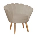 Ver imagem 1 de Poltrona Pétala Pés Palitos Sala Recepção Suede - S.a Móveis Estopar Poltrona Pétala Suede Suede Cap