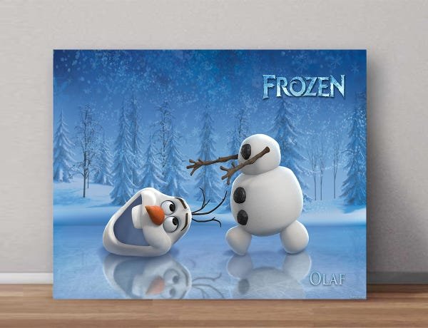 Quadros Decorativos Frozen 0001 - 50cm x 40cm - 1