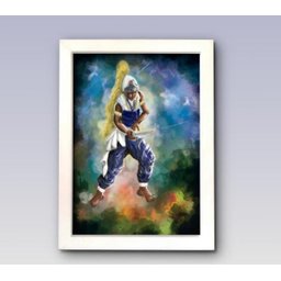 Kit Quadros Oxossi Xango Oxum Ogun e Iansã Moldura Branca - 4