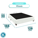 Ver imagem 4 de Cama Box Viuvo Branco Nature 128x188