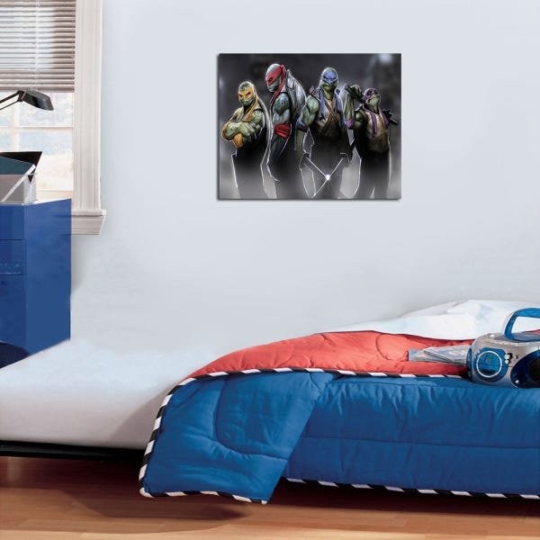 Quadros Decorativos Tartaruga Ninja 0030 - 50cm x 40cm - 1