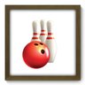 Quadro com Moldura - 33x33 - Boliche - N2209 - 1