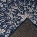 Ver imagem 4 de Tapete Sala Quarto Antiderrapante Tipo Belga Persa Clássico:gardenia Azul/2,00x2,50m