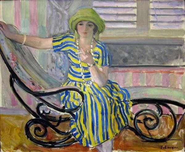 La Cigarrette - Lebasque - Tela 50x60 Para Quadro - 1