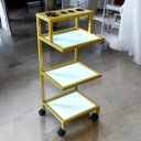 Ver imagem 4 de Carrinho Auxiliar com 3 Repartições para Salão de Beleza, Manicure, Atendimento em Clinicas