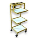 Ver imagem 5 de Carrinho Auxiliar com 3 Repartições para Salão de Beleza, Manicure, Atendimento em Clinicas