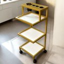 Ver imagem 7 de Carrinho Auxiliar com 3 Repartições para Salão de Beleza, Manicure, Atendimento em Clinicas