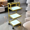 Ver imagem 3 de Carrinho Auxiliar com 3 Repartições para Salão de Beleza, Manicure, Atendimento em Clinicas