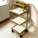 Ver imagem 6 de Carrinho Auxiliar com 3 Repartições para Salão de Beleza, Manicure, Atendimento em Clinicas