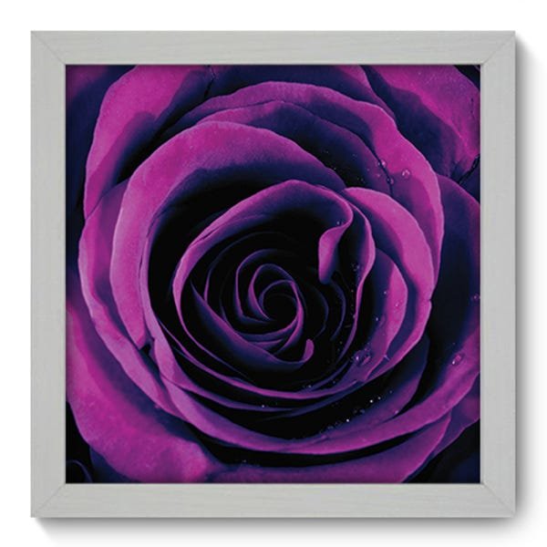 Quadro com Moldura - 22x22 - Rosa - N1046 - 1