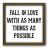 Quadro com Moldura - 33x33 - Fall in Love - N2018 - 1