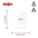 Ver imagem 4 de Conjunto de Tomada Energia Iriel 4x2 Brava 10A Branca 2P+T