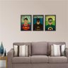 Kit de Quadros Super Heróis decorativo - 2