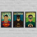 Ver imagem 1 de Kit de Quadros Super Heróis decorativo