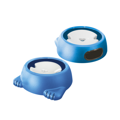 Bebedouro Plast. Glamour Pelos Longos N3 - 1000 Ml:azul