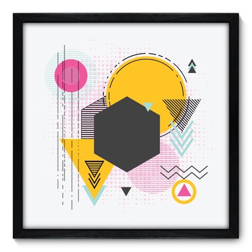 Quadro Decorativo - Geometria - N7077 - 50cm x 50cm - 1
