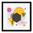 Ver imagem 1 de Quadro Decorativo - Geometria - N7077 - 50cm x 50cm