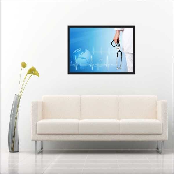 Quadro Consultórios Médicos Medicina Com Moldura T06 - 3