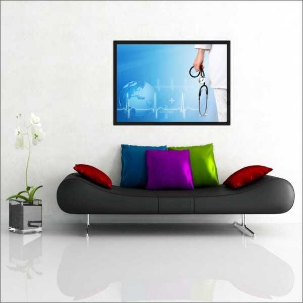 Quadro Consultórios Médicos Medicina Com Moldura T06 - 1