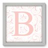 Quadro com Moldura - 22x22 - Letra B - N1052 - 1