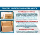 Ver imagem 4 de Cadeira de Cozinha Dafne Estrutura em MDF-MDP Tecido Bege Móveis Rufato 4 un