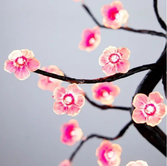 Luminária Japão 36 LEDS A Beleza Inspirada na Cerejeira Tradicional Japonesa Tenha em Casa