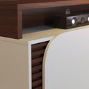 Ver imagem 3 de Home Theater 2 Portas para TV'S até 65" Jurerê - Nogueira Real/Off White Matte