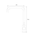 Ver imagem 6 de Torneira Misturador Monocomando para Cozinha de Mesa Bica Alta 1/2" Coral Aço Inox Addra
