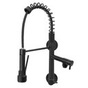 Ver imagem 2 de Torneira Cozinha Gourmet Parede Gatilho Spray Preto/black