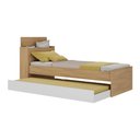 Ver imagem 2 de Bicama de Solteiro para Colchão 188 X 78cm com Baú Embutido Multimóveis Mp4258 Rustic/branco